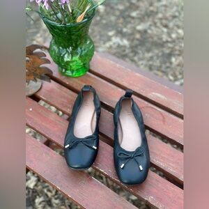 NWOB J. Jill Venice Genuine Black Leather Ballet Flats Women’s Size 8.5 M